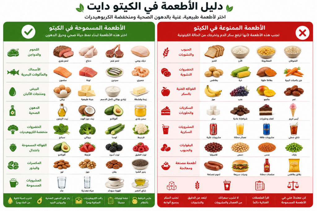 الأطعمة المسموحة والممنوعة