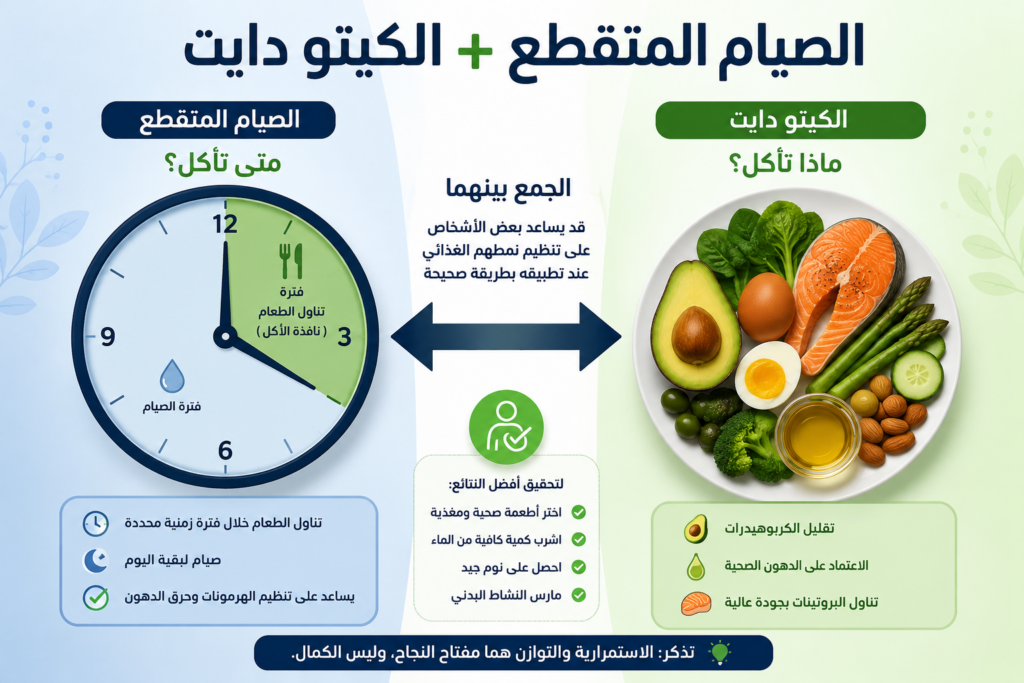 الصيام المتقطع والكيتو دايت