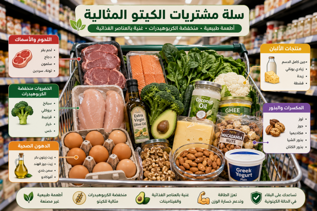 كيف تتسوق بذكاء أثناء اتباع الكيتو؟