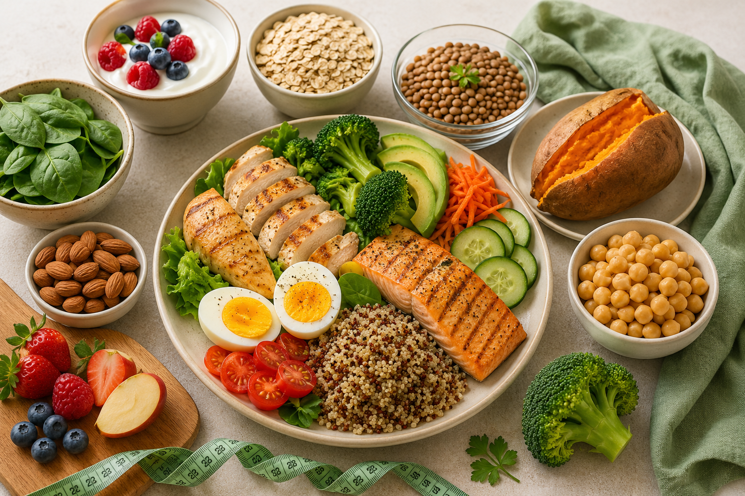 أفضل 10 أطعمة مشبعة تساعد على خسارة الوزن ماذا تأكل عندما تشعر بالجوع؟