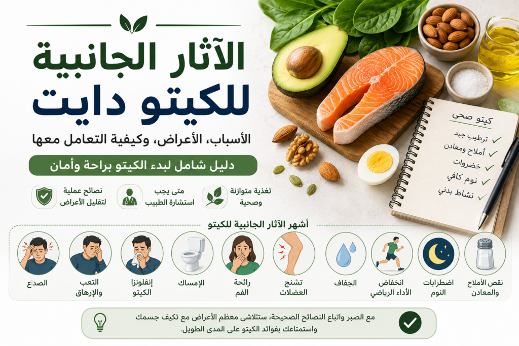 الآثار الجانبية للكيتو دايت