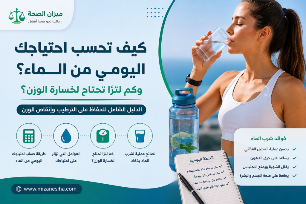 كم لتر ماء تحتاج يوميًا؟