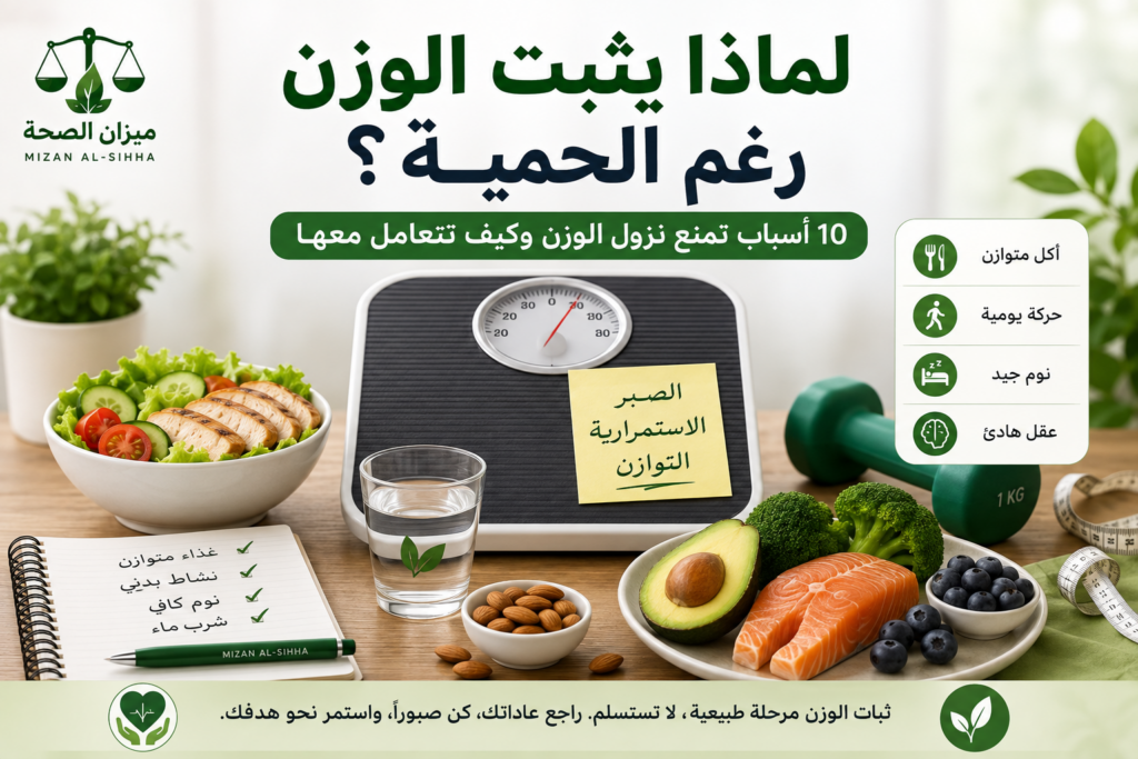 لماذا يثبت الوزن رغم الحمية